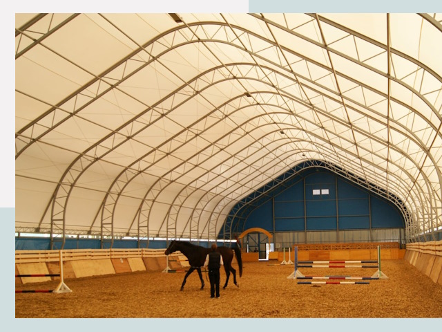 Строительство конных манежей в Березниках