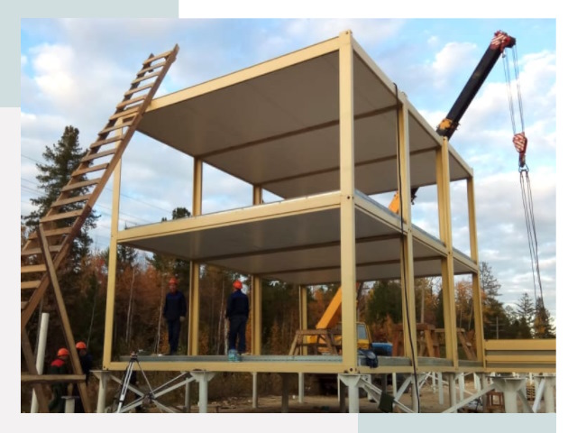 Строительство модульных здания Березники