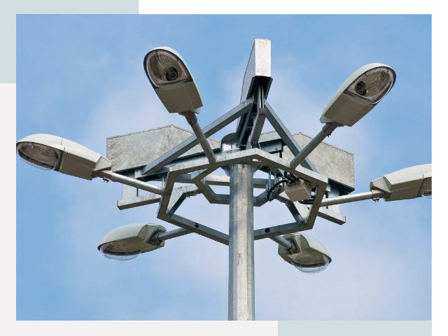 Монтаж осветительных мачт в Березниках