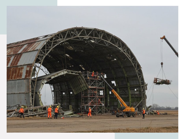 Демонтаж ангаров в Березниках